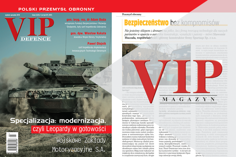 Spartaqs na łamach magazynu „VIP DEFENCE”