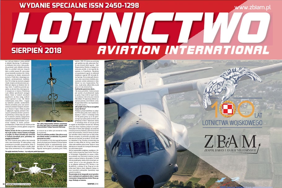 Spartaqs na łamach magazynu LOTNICTWO Aviation International