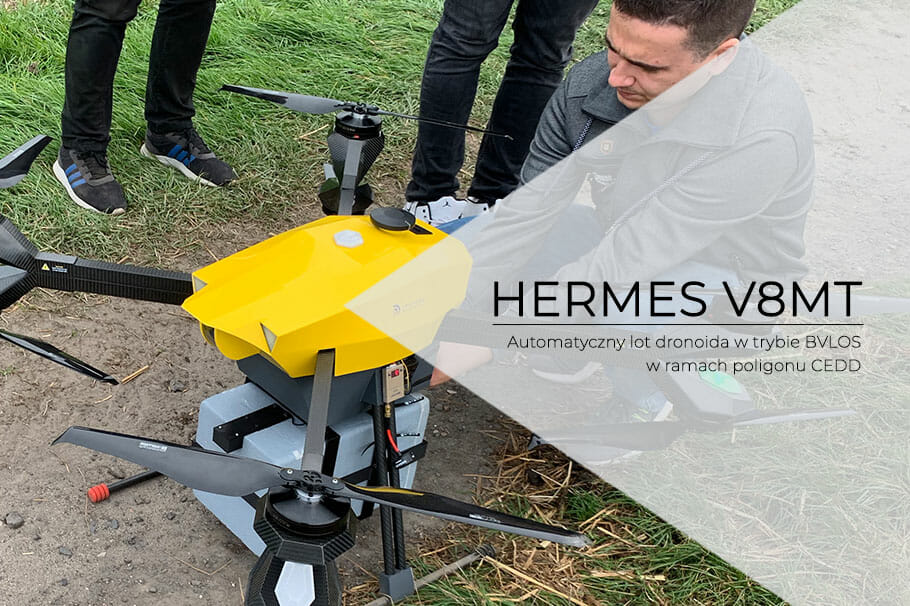 Official announcement of Spartaqs Sp. z o.o. on the BVLOS flight of the Hermes V8MT dronoid over Warsaw
