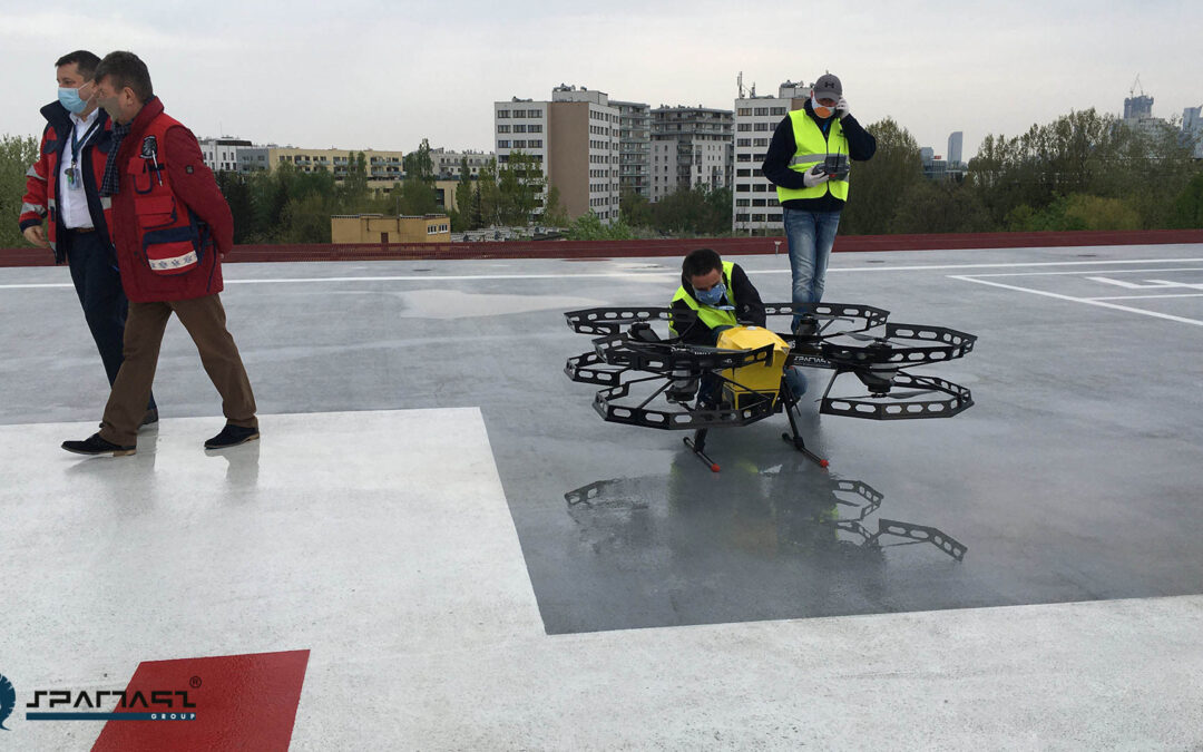5 lat od pierwszego medycznego transportu dronem Hermes V8MT Warszawą