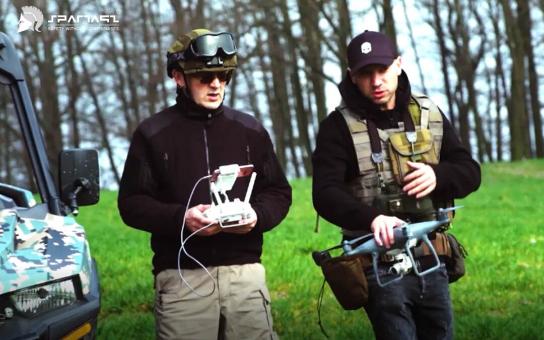Szkolenie ukraińskich operatorów dronów w Spartaqs