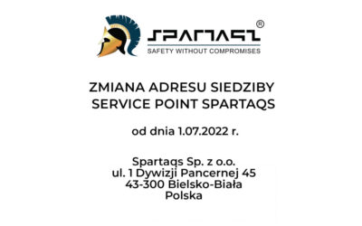 Zmiana adresu Service Point Spartaqs